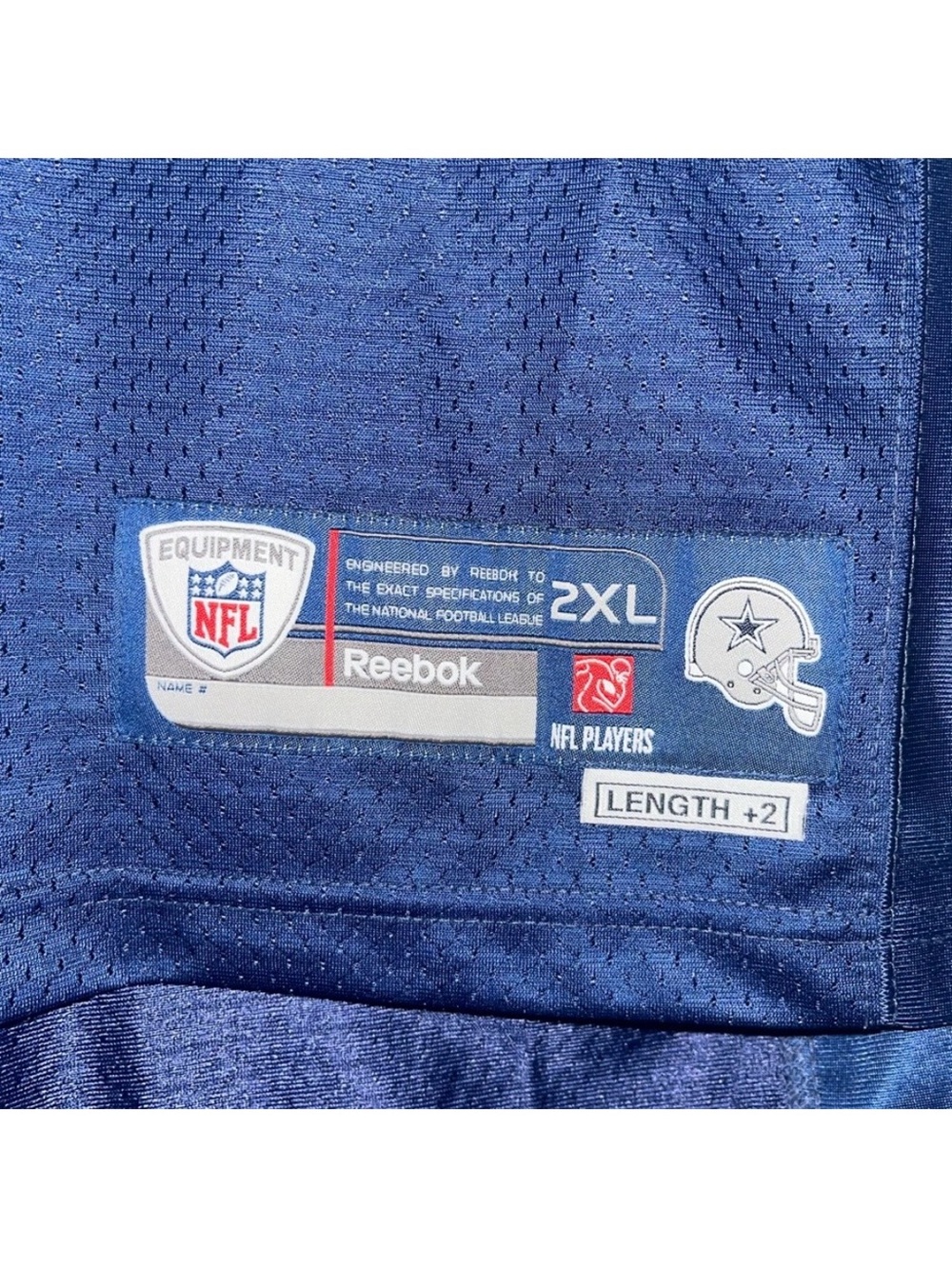 Dallas Cowboys Marion Barber #24 Blue Authentic NFL Throwback Football Jersey - Picture 5 of 5